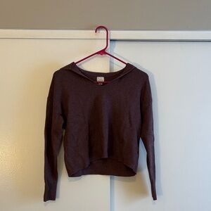 a new day Mauve Ribbed Sweater
